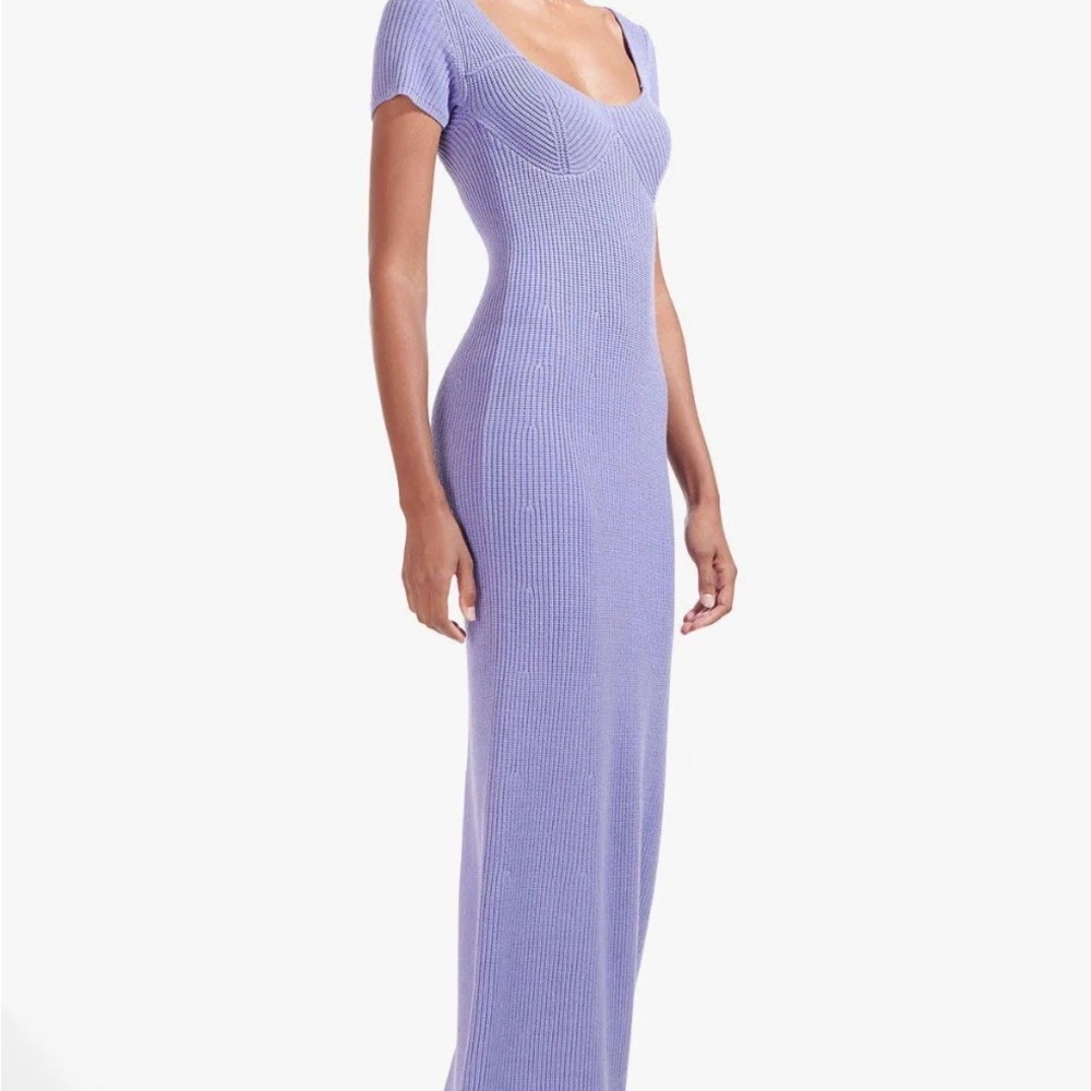 STAUD Camden Dress in Periwinkle Women’s Medium. Perfect and chic for Winter